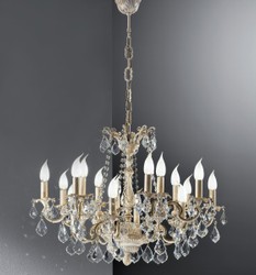 Casa Padrino Araña Barroca de Lujo Marfil Ø 72 x H. 53 cm - Magnífica Araña de Latón de 16 Luces - Muebles de Estilo Barroco Casa Padrino Araña Barroca de Lujo Marfil Ø 72 x H. 53 cm - Magnífica Araña de Latón de 16 Luces - Muebles de Estilo Barroco