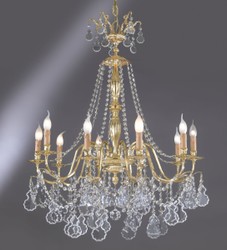 Casa Padrino Araña Barroca de Lujo Oro Ø 85 x H. 82 cm - Magnífica Araña de Latón de 8 Luces - Muebles de Estilo Barroco Casa Padrino Araña Barroca de Lujo Oro Ø 85 x H. 82 cm - Magnífica Araña de Latón de 8 Luces - Muebles de Estilo Barroco