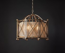 Casa Padrino Luxus Hängeleuchte Laterne Bronze Ø 80 x H. 58 cm Casa Padrino Luxus Hängeleuchte Laterne Bronze Ø 80 x H. 58 cm
