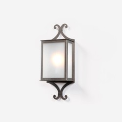Casa Padrino Farol de lujo de exterior Gris An. 20 x Al. 50 cm - Farol artesanal de hierro forjado - Colección de lujo - Noble y suntuoso Casa Padrino Farol de lujo de exterior Gris An. 20 x Al. 50 cm - Farol artesanal de hierro forjado - Colección de lujo - Noble y suntuoso