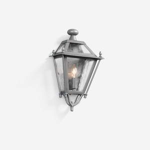 Casa Padrino Luxus Außen Laterne Grau B. 29 x H. 54 cm