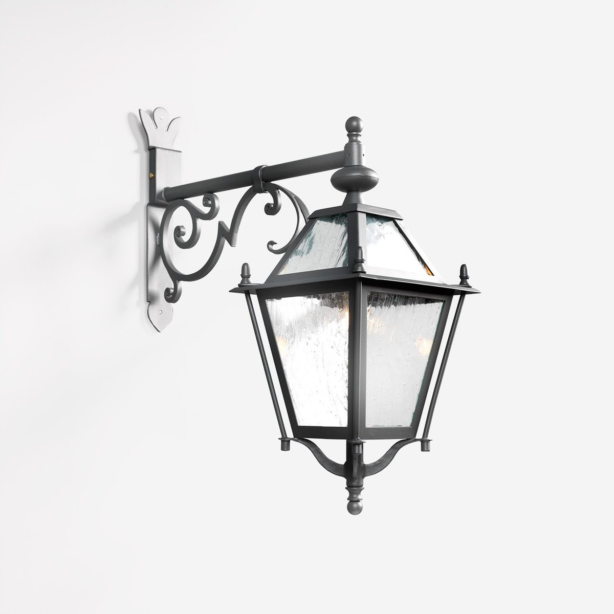 Casa Padrino Lanterna Luxury da esterno Grigio L. 34 x H. 67 cm - Lanterna artigianale in ferro battuto - Collezione Luxury - Nobile & sontuoso Casa Padrino Lanterna Luxury da esterno Grigio L. 34 x H. 67 cm - Lanterna artigianale in ferro battuto - Collezione Luxury - Nobile & sontuoso