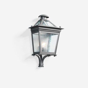 Casa Padrino Luxus Außen Laterne Grau B. 37 x H. 76 cm