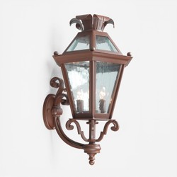 Casa Padrino Luxus Außen Laterne Rostbraun B. 56 x H. 150 cm