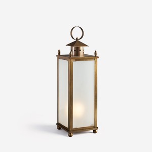 Casa Padrino Luxury Outdoor Lantern Burnished Brass W. 20 x H. 70 cm