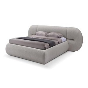 Casa Padrino Luxus Bett Schwarz 241 x 328 x H. 85.5 cm - Bett mit Stoffbezug - Moderne Schlafzimmer Möbel - Luxus Qualität