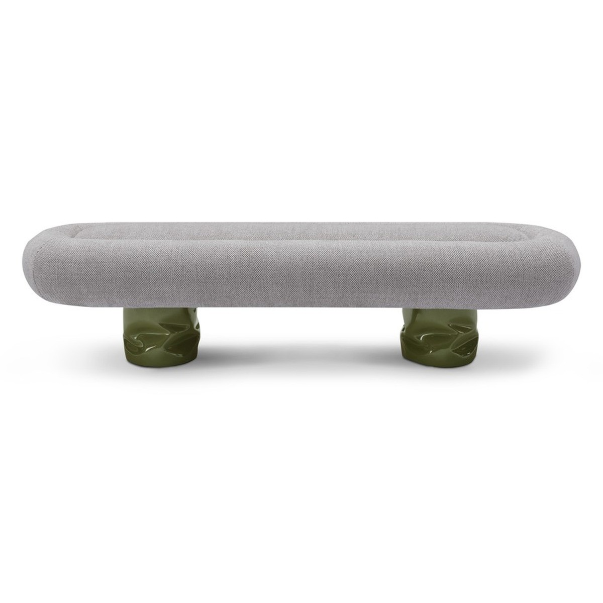 Casa Padrino luxury bench khaki 168 x 52 x H. 41 cm - Bench with fabric cover - Modern hallway furniture - Luxury quality Casa Padrino luxury bench khaki 168 x 52 x H. 41 cm - Bench with fabric cover - Modern hallway furniture - Luxury quality