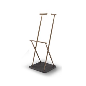 Casa Padrino perchero de lujo gris oscuro / latón 57 x 55 x H. 142 cm - Perchero de chapa de olmo - Muebles modernos de recibidor - Calidad de lujo Casa Padrino perchero de lujo gris oscuro / latón 57 x 55 x H. 142 cm - Perchero de chapa de olmo - Muebles modernos de recibidor - Calidad de lujo