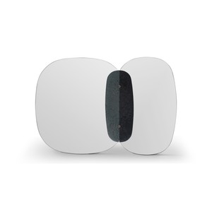 Casa Padrino specchio da parete di lusso grigio 150 x 103 x H. 5 cm - Specchio da parete in vetro a specchio - Mobili moderni per soggiorno - Qualità di lusso