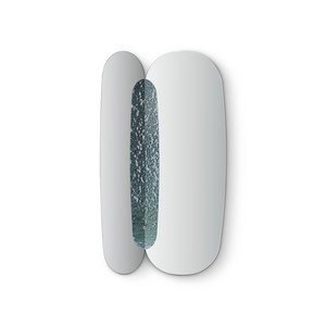 Casa Padrino specchio da parete di lusso grigio 90 x 160 x H. 5 cm - Specchio da parete in vetro a specchio - Mobili moderni per soggiorno - Qualità di lusso