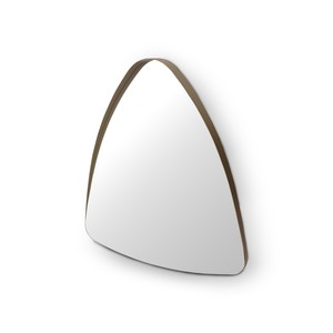 Casa Padrino specchio da parete di lusso ottone / grigio 90 x 90 x H. 8 cm - Specchio da parete in vetro a specchio - Mobili moderni per soggiorno - Qualità di lusso
