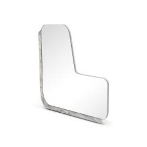 Casa Padrino specchio da parete di lusso bianco 70 x 70 x H. 4 cm - Specchio da parete in marmo - Mobili moderni per soggiorno - Qualità di lusso Casa Padrino specchio da parete di lusso bianco 70 x 70 x H. 4 cm - Specchio da parete in marmo - Mobili moderni per soggiorno - Qualità di lusso