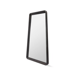 Casa Padrino espejo de pared de lujo gris oscuro / gris 120 x 9 x H. 200 cm - Espejo de pared de chapa de olmo - Muebles modernos de salón - Calidad de lujo