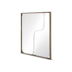 Casa Padrino espejo de pared de lujo 100 x 120 x H. 5 cm - Espejo de pared elegante - Muebles modernos de salón - Calidad de lujo
