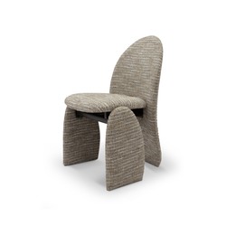 Casa Padrino luxury dining chair black 60 x 55 x H. 87 cm - Dining chair with fabric cover - Modern dining room furniture - Luxury quality