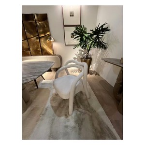 Casa Padrino chaise de salle à manger de luxe 64.5 x 60 x H. 79 cm - Chaise de salle à manger avec revêtement en tissu - Meubles de salle à manger modernes - Qualité de luxe
