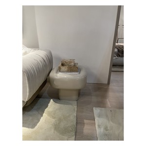 Casa Padrino tavolino di lusso grigio argento / cachi 60 x 60 x H. 50 cm - Tavolino in travertino - Mobili moderni per soggiorno - Qualità di lusso