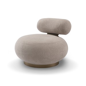 Casa Padrino Luxus Sessel Messing 81 x 81.5 x H. 65 cm - Sessel mit Stoffbezug - Moderne Wohnzimmer Möbel - Luxus Qualität Casa Padrino Luxus Sessel Messing 81 x 81.5 x H. 65 cm - Sessel mit Stoffbezug - Moderne Wohnzimmer Möbel - Luxus Qualität
