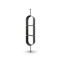 Casa Padrino Luxus Regal Grau 50 x 28 x H. cm - Regal mit Travertin - Moderne Wohnzimmer Möbel - Luxus Qualität