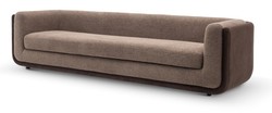Casa Padrino Luxus Sofa 280 x 89 x H. 70 cm - Sofa mit Stoffbezug - Moderne Wohnzimmer Möbel - Luxus Qualität