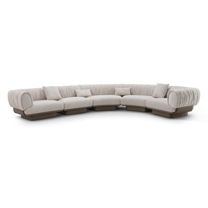 Casa Padrino canapé de luxe 126 x 99 x H. 77.5 cm - Canapé avec revêtement en tissu - Meubles de salon modernes - Qualité de luxe Casa Padrino canapé de luxe 126 x 99 x H. 77.5 cm - Canapé avec revêtement en tissu - Meubles de salon modernes - Qualité de luxe