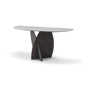 Casa Padrino Luxus Konsolentisch Dunkelgrau / Grau 160 x 42 x H. 76 cm - Konsolentisch mit Travertin - Moderne Flur Möbel - Luxus Qualität Casa Padrino Luxus Konsolentisch Dunkelgrau / Grau 160 x 42 x H. 76 cm - Konsolentisch mit Travertin - Moderne Flur Möbel - Luxus Qualität