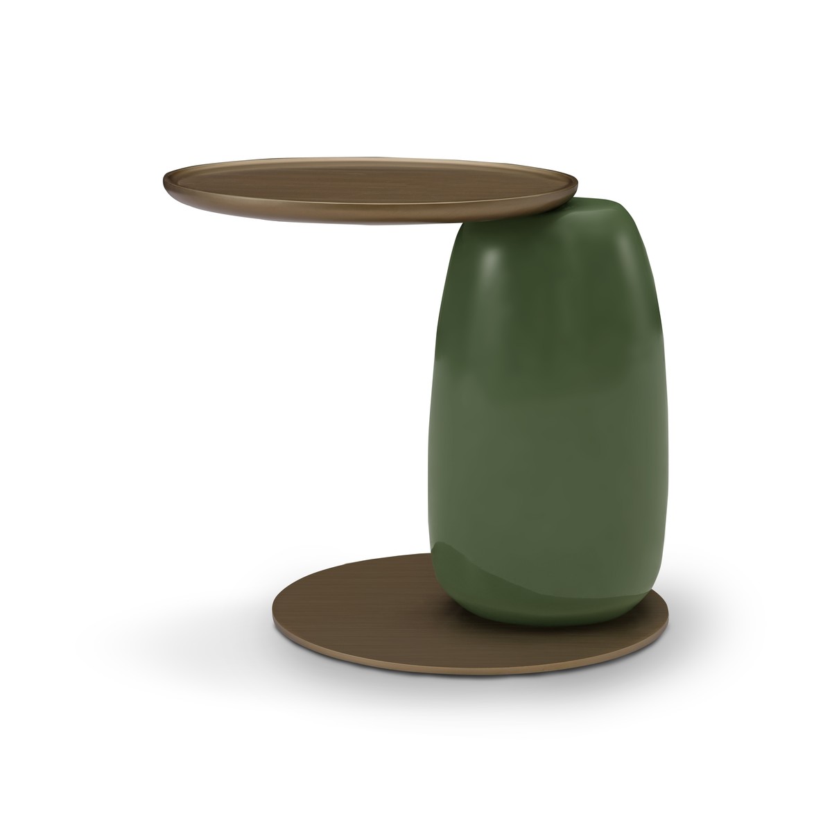 Casa Padrino Luxus Beistelltisch Olivgrün 55 x 34 x H. 50 cm - Beistelltisch mit Edelstahl - Moderne Wohnzimmer Möbel - Luxus Qualität Casa Padrino Luxus Beistelltisch Olivgrün 55 x 34 x H. 50 cm - Beistelltisch mit Edelstahl - Moderne Wohnzimmer Möbel - Luxus Qualität