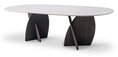 Casa Padrino tavolo da pranzo di lusso grigio 260 x 110 x H. 76 cm - Tavolo da pranzo in travertino - Mobili moderni per sala da pranzo - Qualità di lusso