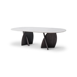 Casa Padrino Luxus Esstisch Grau 260 x 110 x H. 76 cm - Esstisch mit Travertin - Moderne Esszimmer Möbel - Luxus Qualität Casa Padrino Luxus Esstisch Grau 260 x 110 x H. 76 cm - Esstisch mit Travertin - Moderne Esszimmer Möbel - Luxus Qualität