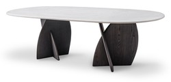 Casa Padrino mesa de comedor de lujo gris 260 x 110 x H. 76 cm - Mesa de comedor de travertino - Muebles modernos de comedor - Calidad de lujo