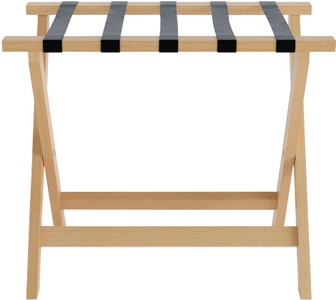Casa Padrino Portavaligie di lusso pieghevole in legno di faggio con cinghie in tessuto naturale / antracite 70 x 41 x H. 61 cm