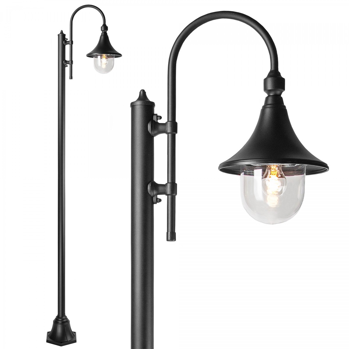 Casa Padrino Art Nouveau Farol de Jardín 24 x 52 x H. 235 cm - Varios Colores - Lámpara de Exterior Nostálgica Resistente a la Intemperie Casa Padrino Art Nouveau Farol de Jardín 24 x 52 x H. 235 cm - Varios Colores - Lámpara de Exterior Nostálgica Resistente a la Intemperie