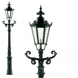 Casa Padrino Art Nouveau Garden Lantern 42 x 29 x H. 213 cm - Various Colours - Nostalgic Weatherproof Outdoor Light Casa Padrino Art Nouveau Garden Lantern 42 x 29 x H. 213 cm - Various Colours - Nostalgic Weatherproof Outdoor Light