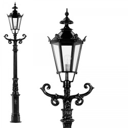 Casa Padrino Art Nouveau Garden Lantern 42 x 29 x H. 213 cm - Various Colours - Nostalgic Weatherproof Outdoor Light Casa Padrino Art Nouveau Garden Lantern 42 x 29 x H. 213 cm - Various Colours - Nostalgic Weatherproof Outdoor Light