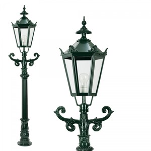 Casa Padrino Art Nouveau Lampada da Giardino 42 x 29 x H. 175 cm - Vari Colori - Lampada da Esterno Nostalgica Resistente alle Intemperie Casa Padrino Art Nouveau Lampada da Giardino 42 x 29 x H. 175 cm - Vari Colori - Lampada da Esterno Nostalgica Resistente alle Intemperie