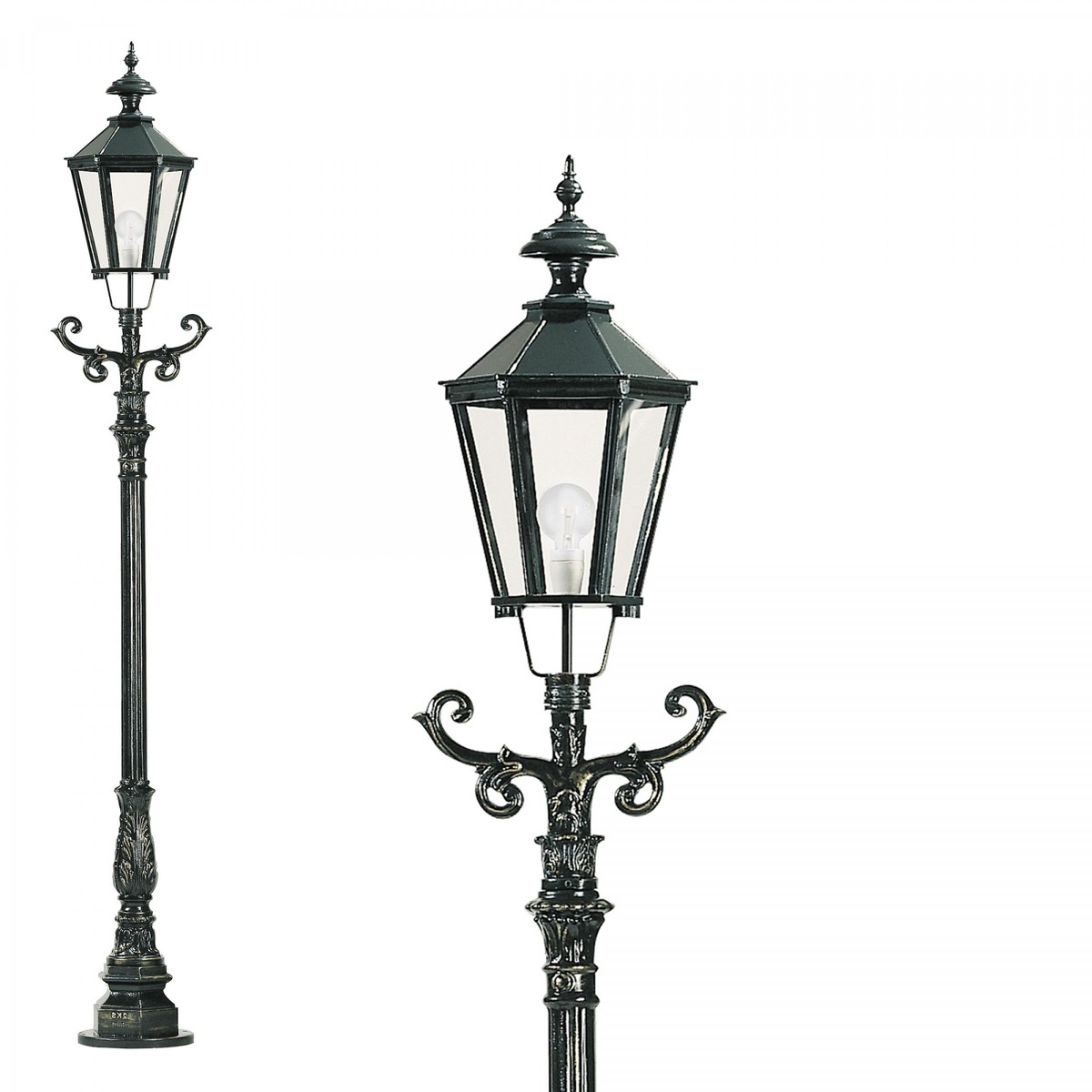 Casa Padrino Art Nouveau Lanterne de Jardin 42 x 35 x H. 264 cm - Coloris Variés - Luminaire d'Extérieur Nostalgique Résistant aux Intempéries Casa Padrino Art Nouveau Lanterne de Jardin 42 x 35 x H. 264 cm - Coloris Variés - Luminaire d'Extérieur Nostalgique Résistant aux Intempéries