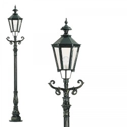 Casa Padrino Art Nouveau Lanterne de Jardin 42 x 35 x H. 264 cm - Coloris Variés - Luminaire d'Extérieur Nostalgique Résistant aux Intempéries Casa Padrino Art Nouveau Lanterne de Jardin 42 x 35 x H. 264 cm - Coloris Variés - Luminaire d'Extérieur Nostalgique Résistant aux Intempéries