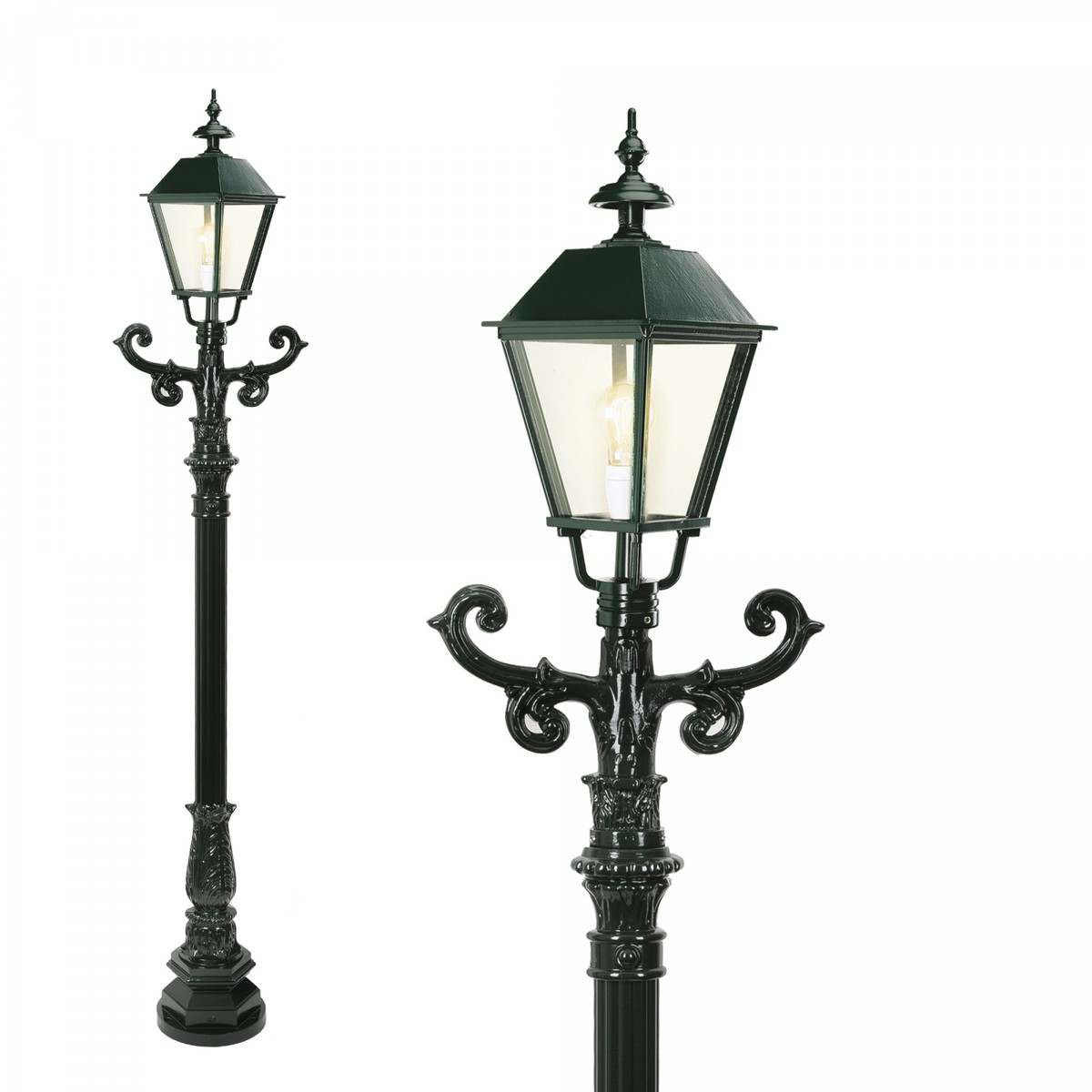 Casa Padrino Nostalgique Lanterne de Jardin 42 x 30 x H. 261 cm - Coloris Variés - Luminaire d'Extérieur Nostalgique Résistant aux Intempéries Casa Padrino Nostalgique Lanterne de Jardin 42 x 30 x H. 261 cm - Coloris Variés - Luminaire d'Extérieur Nostalgique Résistant aux Intempéries