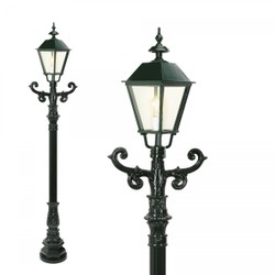 Casa Padrino Nostalgique Lanterne de Jardin 42 x 30 x H. 261 cm - Coloris Variés - Luminaire d'Extérieur Nostalgique Résistant aux Intempéries Casa Padrino Nostalgique Lanterne de Jardin 42 x 30 x H. 261 cm - Coloris Variés - Luminaire d'Extérieur Nostalgique Résistant aux Intempéries