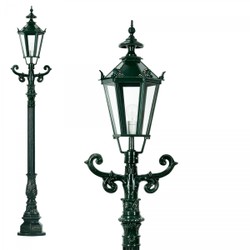 Casa Padrino Art Nouveau Lanterne de Jardin 42 x 29 x H. 205 cm - Coloris Variés - Luminaire d'Extérieur Nostalgique Résistant aux Intempéries Casa Padrino Art Nouveau Lanterne de Jardin 42 x 29 x H. 205 cm - Coloris Variés - Luminaire d'Extérieur Nostalgique Résistant aux Intempéries