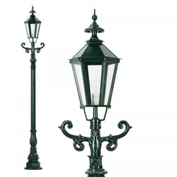 Casa Padrino Art Nouveau Lanterne de Jardin 42 x 29 x H. 245 cm - Coloris Variés - Luminaire d'Extérieur Nostalgique Résistant aux Intempéries Casa Padrino Art Nouveau Lanterne de Jardin 42 x 29 x H. 245 cm - Coloris Variés - Luminaire d'Extérieur Nostalgique Résistant aux Intempéries