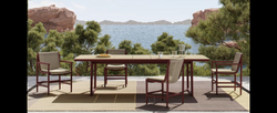 Casa Padrino conjunto de comedor de jardín de lujo negro mate / gris 9 piezas 100 x H. 76 cm - Resistente a la intemperie y bien acabado - Modernos muebles de jardín - Calidad de lujo