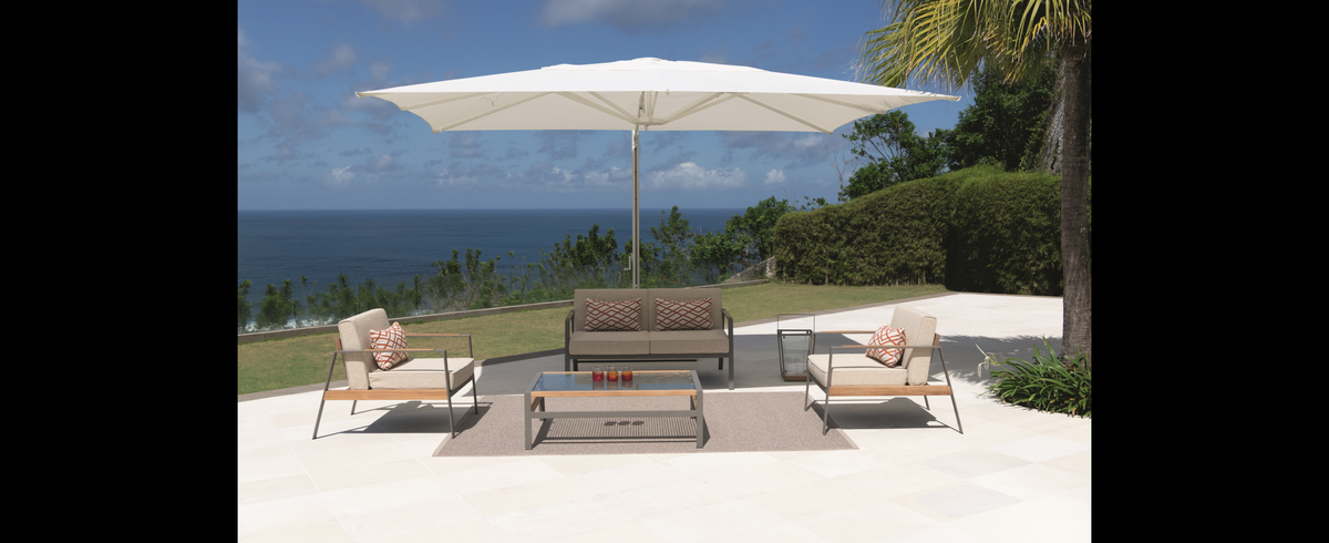 Casa Padrino Luxus Garten Lounge Set Taupe 5-teilig 202 x 92 x H. 75 cm - Wetterfest und hochwertig verarbeitet - Moderne Garten Möbel - Luxus Qualität Casa Padrino Luxus Garten Lounge Set Taupe 5-teilig 202 x 92 x H. 75 cm - Wetterfest und hochwertig verarbeitet - Moderne Garten Möbel - Luxus Qualität