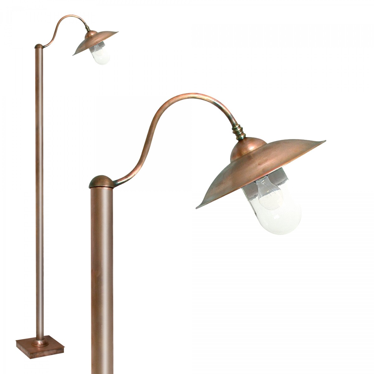 Casa Padrino Art Nouveau Lanterne de Jardin 35 x 58 x H. 220 cm - Bronze - Luminaire d'Extérieur Nostalgique Résistant aux Intempéries Casa Padrino Art Nouveau Lanterne de Jardin 35 x 58 x H. 220 cm - Bronze - Luminaire d'Extérieur Nostalgique Résistant aux Intempéries