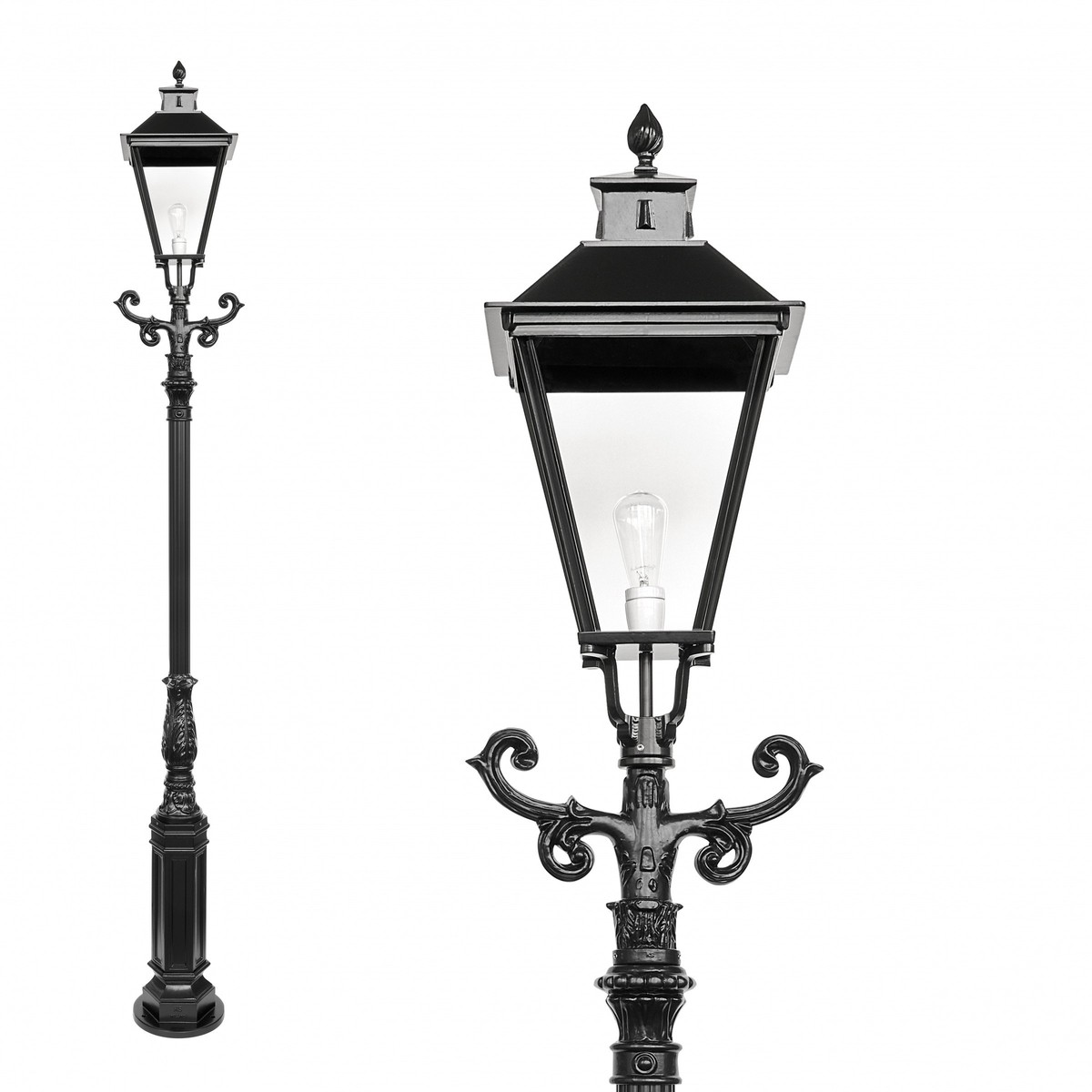 Casa Padrino Nostálgica Farol de Jardín 35 x 35 x H. 305 cm - Varios Colores - Lámpara de Exterior Nostálgica Resistente a la Intemperie Casa Padrino Nostálgica Farol de Jardín 35 x 35 x H. 305 cm - Varios Colores - Lámpara de Exterior Nostálgica Resistente a la Intemperie