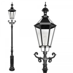 Casa Padrino Nostálgica Farol de Jardín 40 x 40 x H. 315 cm - Varios Colores - Lámpara de Exterior Nostálgica Resistente a la Intemperie Casa Padrino Nostálgica Farol de Jardín 40 x 40 x H. 315 cm - Varios Colores - Lámpara de Exterior Nostálgica Resistente a la Intemperie