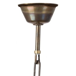 Casa Padrino Art Nouveau Lámpara de Establo 31 x H. 27 cm - Bronce - Lámpara de Exterior Nostálgica Resistente a la Intemperie