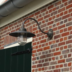 Casa Padrino Art Nouveau Outdoor Wall Light 31 x 54 x H. 35 cm - Various Colours - Nostalgic Weatherproof Outdoor Light
