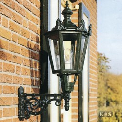 Casa Padrino Art Nouveau Applique da Esterno 32 x 49 x H. 81 cm - Vari Colori - Lampada da Esterno Nostalgica Resistente alle Intemperie
