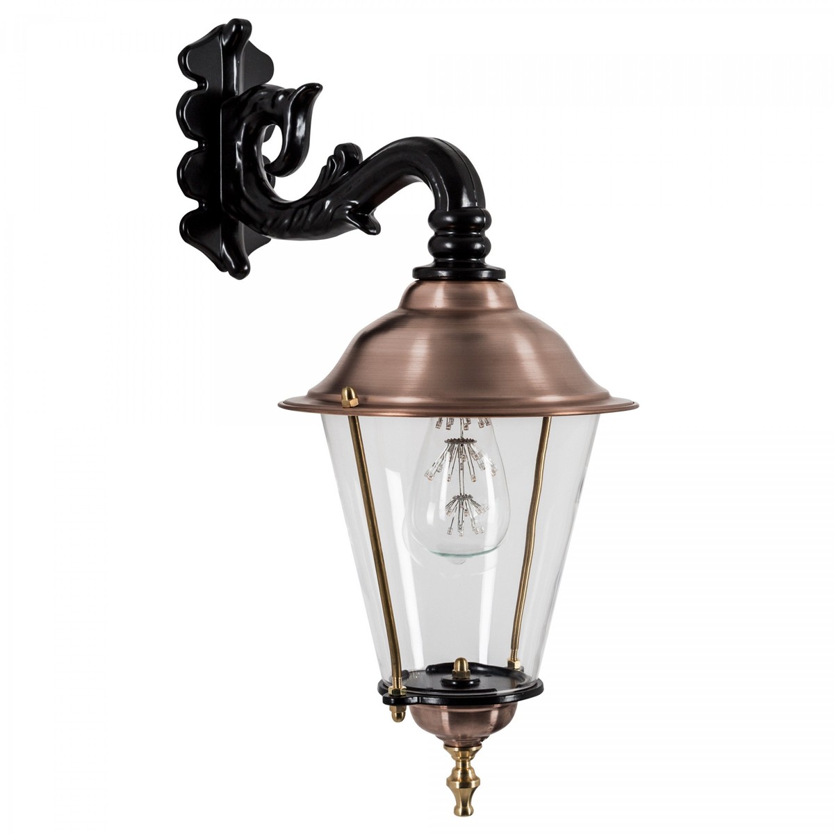 Casa Padrino Art Nouveau Lampada a Sospensione 22 x 31 x H. 52 cm - Vari Colori - Lampada da Esterno Nostalgica Resistente alle Intemperie Casa Padrino Art Nouveau Lampada a Sospensione 22 x 31 x H. 52 cm - Vari Colori - Lampada da Esterno Nostalgica Resistente alle Intemperie